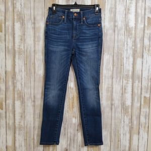 Madewell 10" High-Rise Skinny Jeans in Danny Wash Size 25P